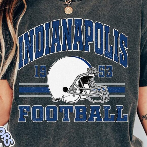 Indianapolis Football Classic Feel Comfort Colors Tee 159 - Picture 2 of 5